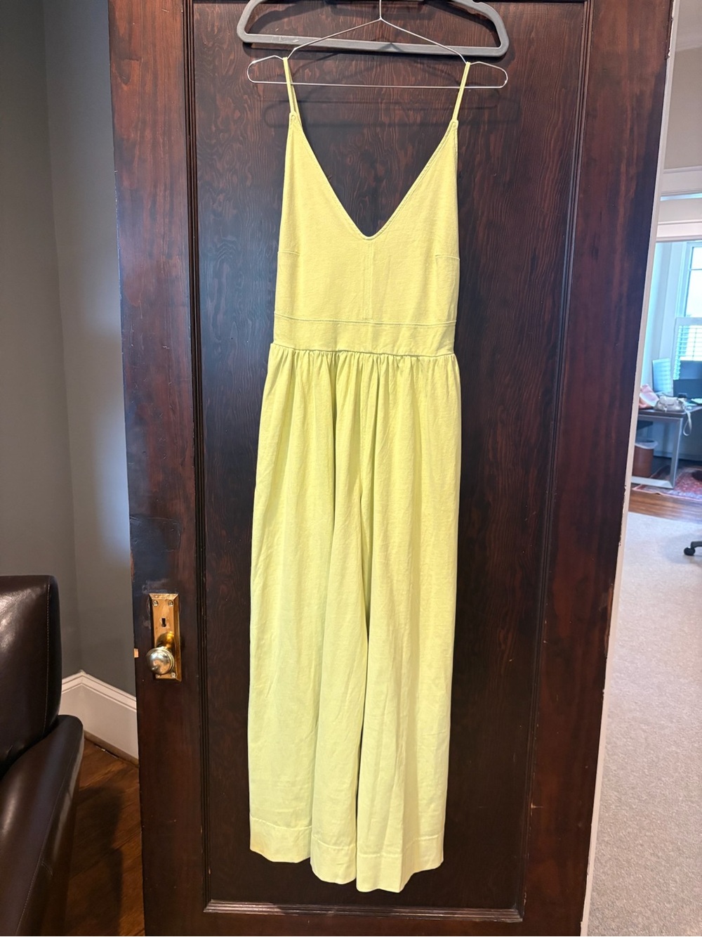 Free People Lime Green Jumpsuit